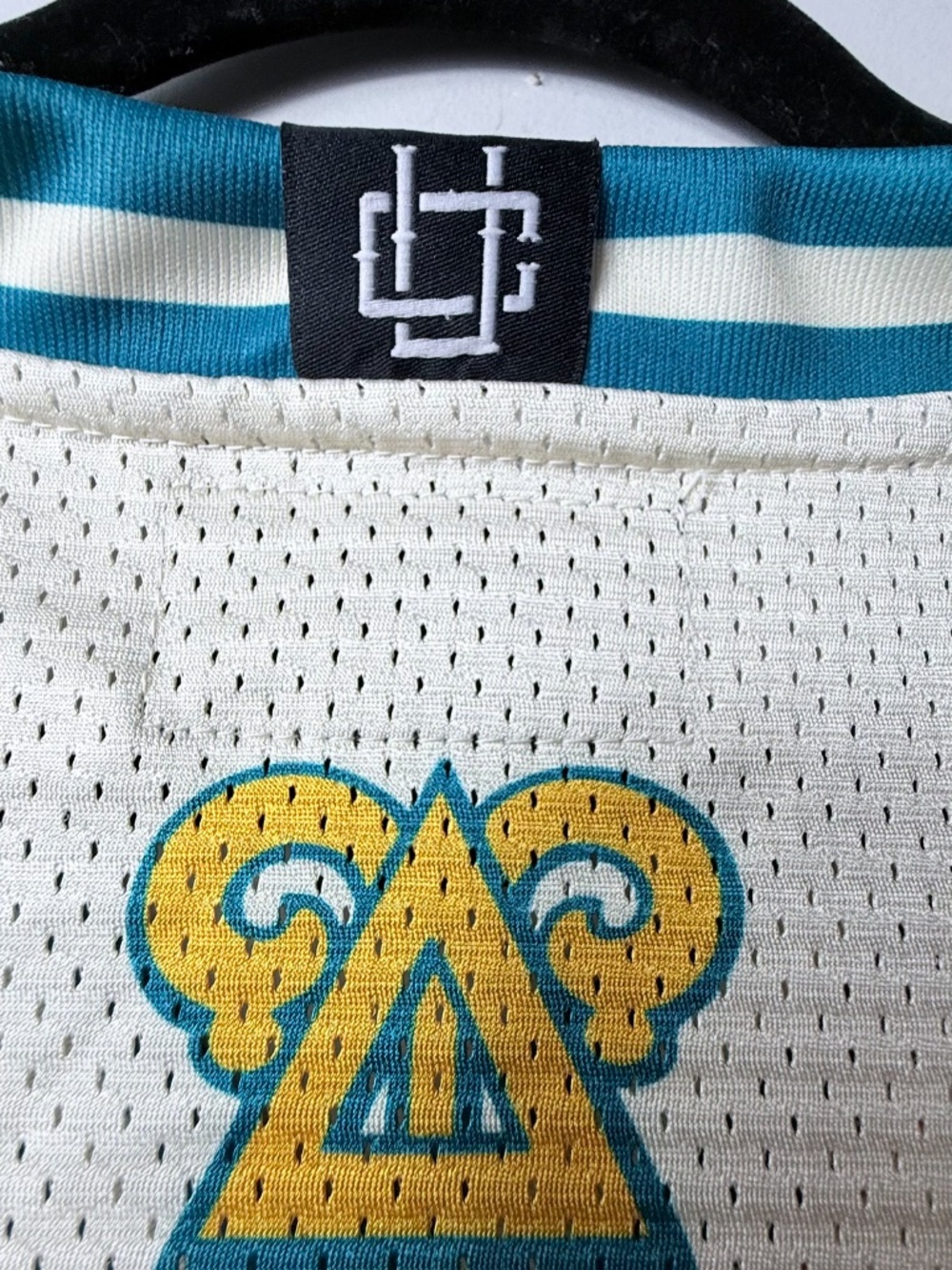 Urban Champs Athletic Apparel Men's Jersey Size XL Delta Upsilon Blue Cream (P) - Picture 6 of 7